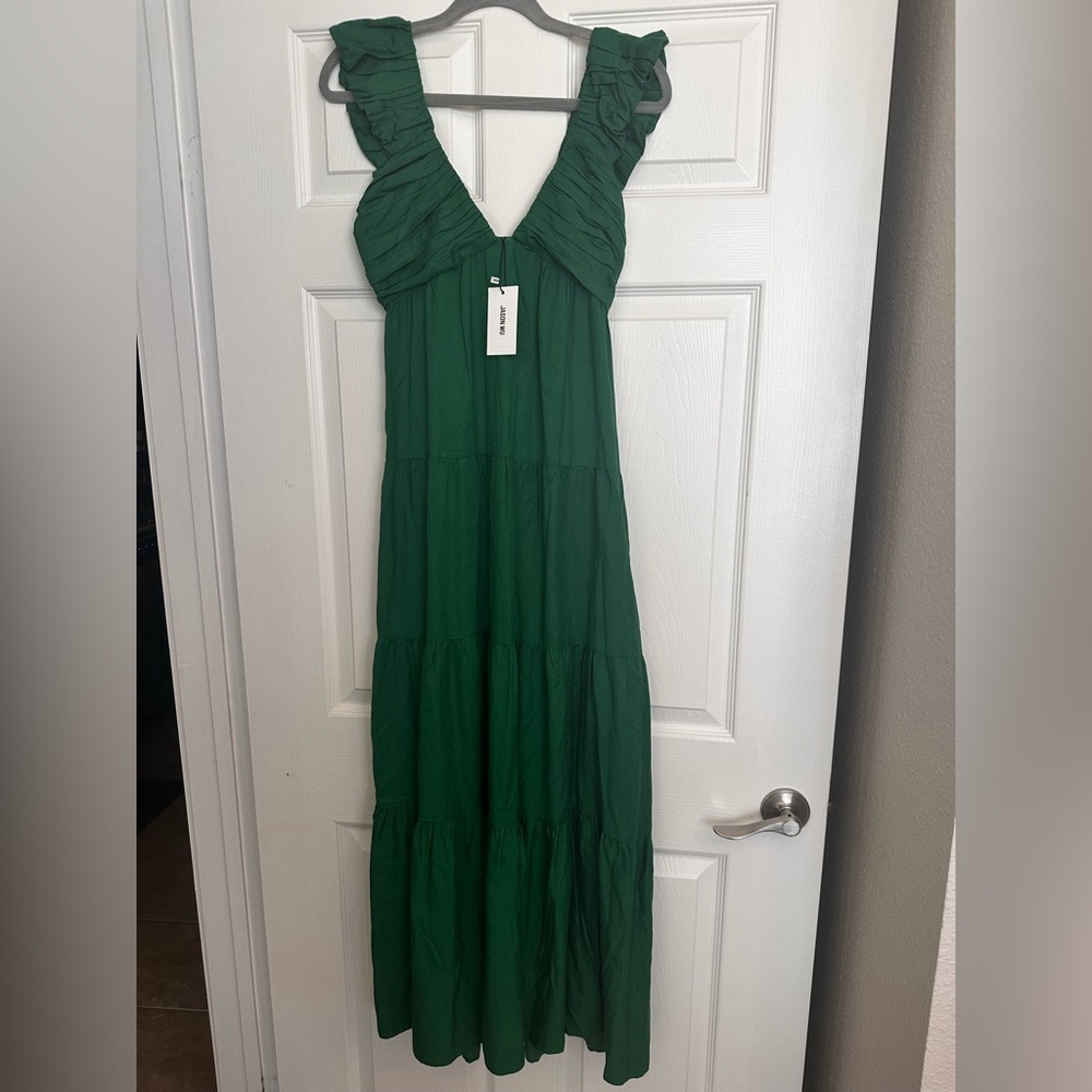 Jason Wu Forest Green Maxi Dress